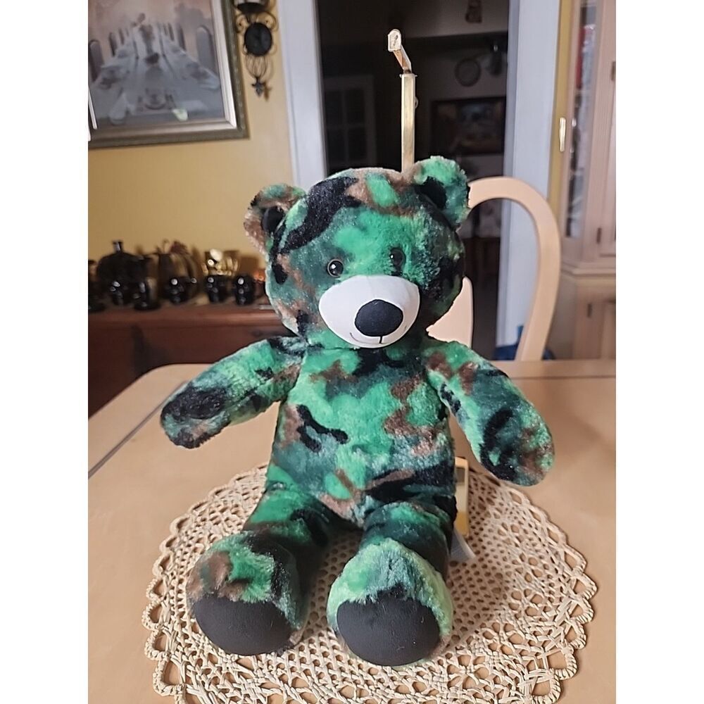 Build a Bear Camouflage Color 18” Very Clean Needs New Home!